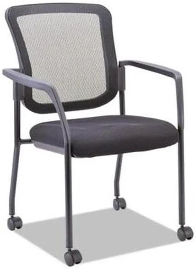 Alt view image 15 of 20 - Alera - EL4314 - Mesh Guest Stacking Chair, Black