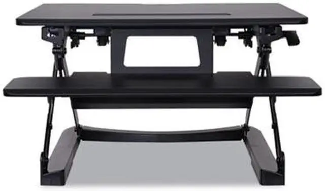 Alt view image 12 of 20 - Alera AdaptivErgo Sit-Stand Lifting Workstation 26 3/4 x 31 x 19 5/8 Black