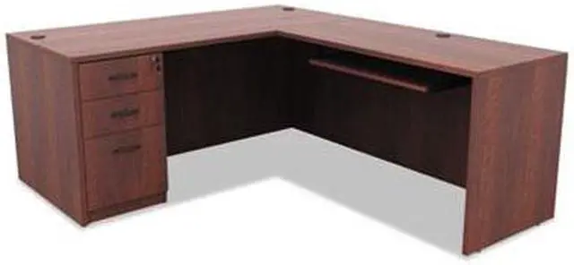 Alt view image 7 of 8 - Alera Valencia Series Reversible Return/Bridge Shell, 47 1/4w x 23 5/8d, Cherry