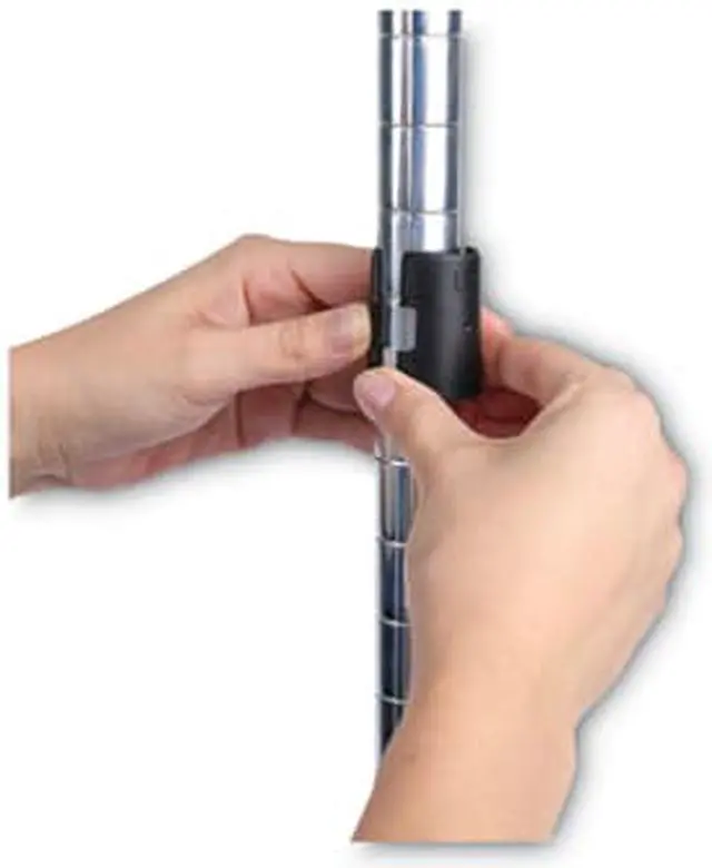 Alt view image 7 of 15 - Alera - 6TCOM1848SR - Commercial Wire Shelving, Six-Shelf, 48w x 18d x 72h, Silver