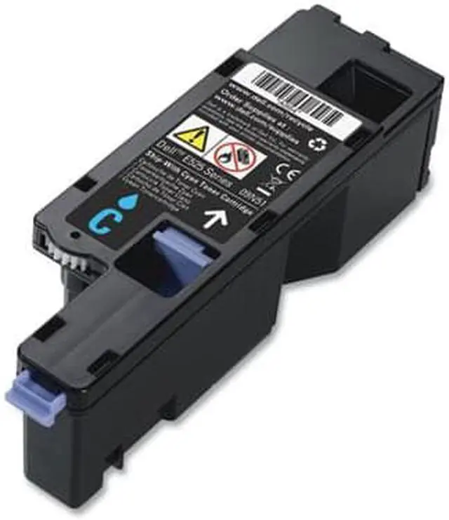 Alt view image 7 of 9 - Dell H5wfx Toner, 1,400 Page-Yield, Cyan H5WFX