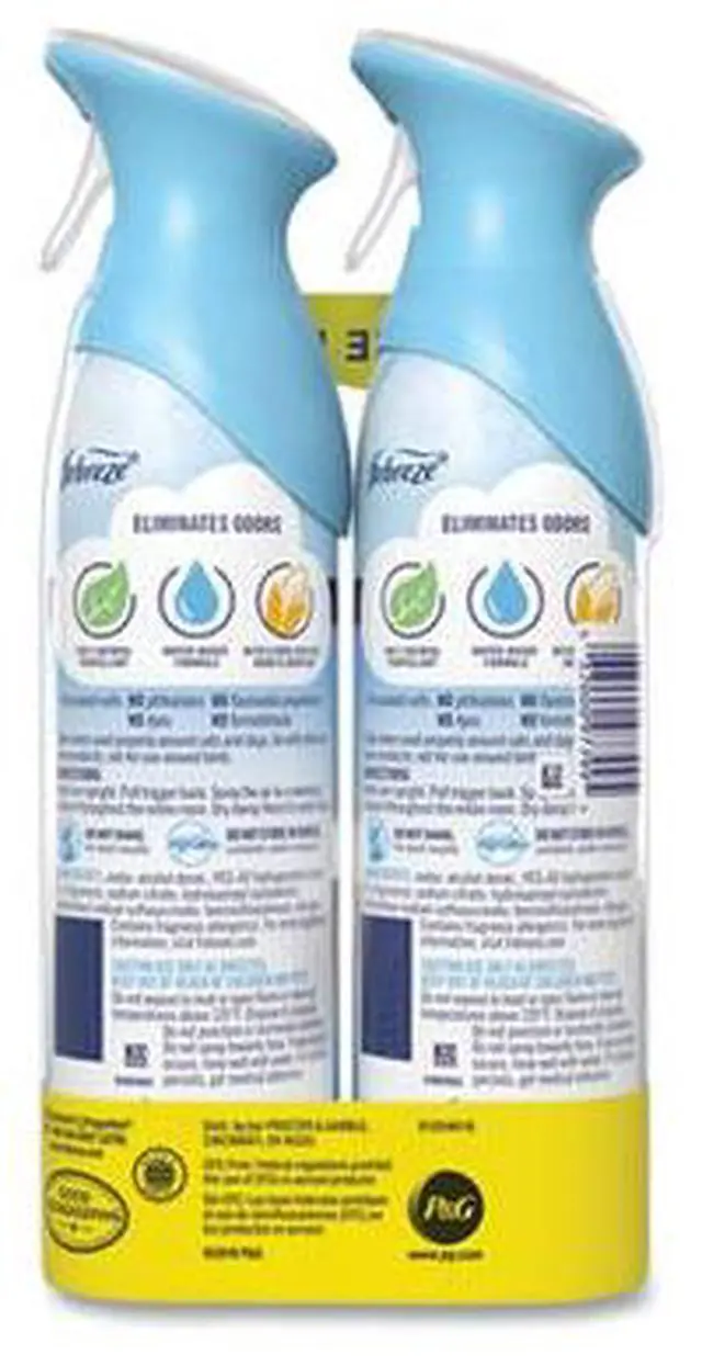 Alt view image 14 of 20 - Febreze AIR Linen & Sky 8.8 oz Aerosol 2/Pack 97799PK