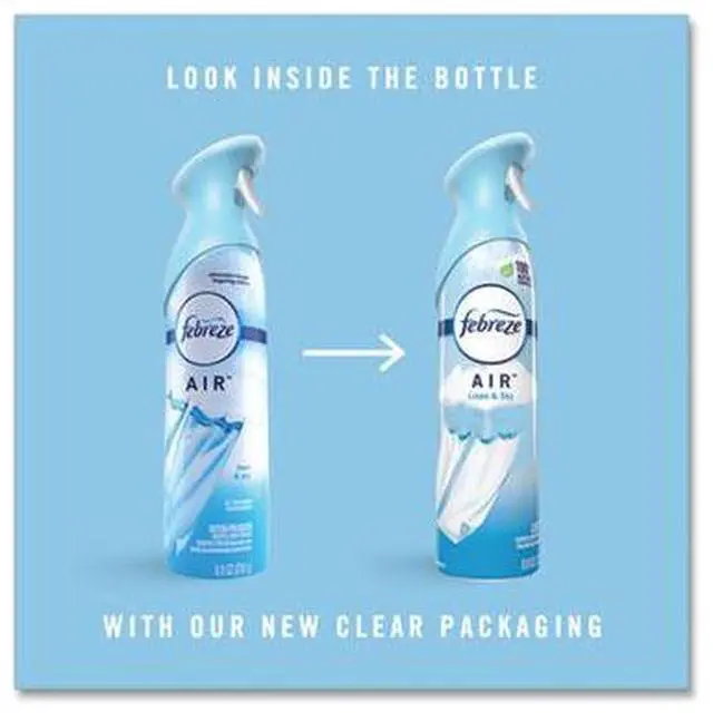 Alt view image 16 of 20 - Febreze AIR Linen & Sky 8.8 oz Aerosol 2/Pack 97799PK