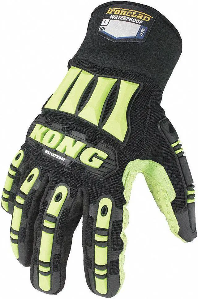 Alt view image 2 of 2 - IRONCLAD PERFORMANCE WEAR SDX2W-04-L Impact Resistant Gloves,Sz L,Blk/Grn,PR