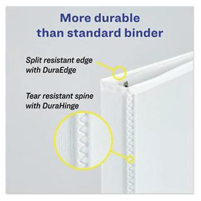 Alt view image 16 of 17 - Avery Heavy-Duty View Binder w/Locking EZD Rings 4" Cap Chartreuse 79812