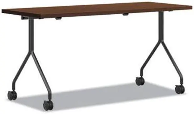 Alt view image 2 of 6 - The Hon HONPT2472NSFF 24 x 72 in. Between Shaker Cherry Laminate Nesting Table, Cherry