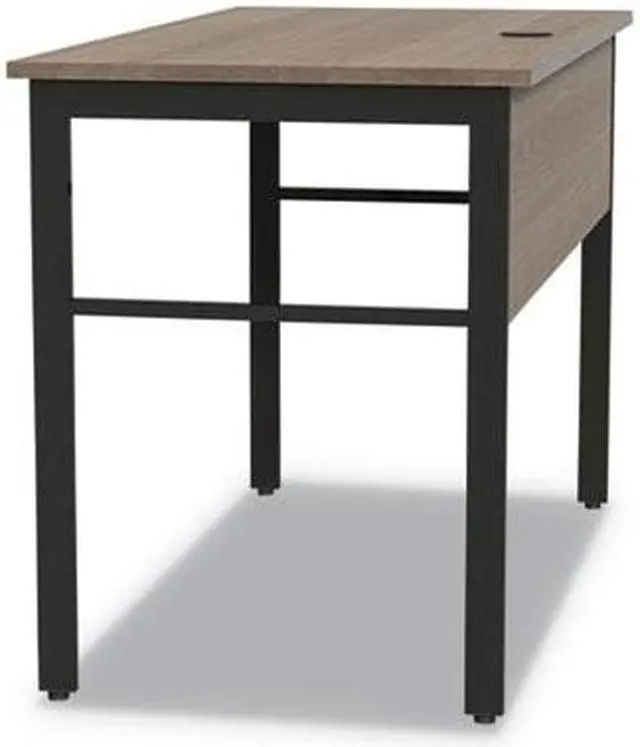 Alt view image 5 of 8 - Linea Italia Urban Desk Workstation 47 1/4w x 23 3/4d x 29 1/2h Natural Walnut