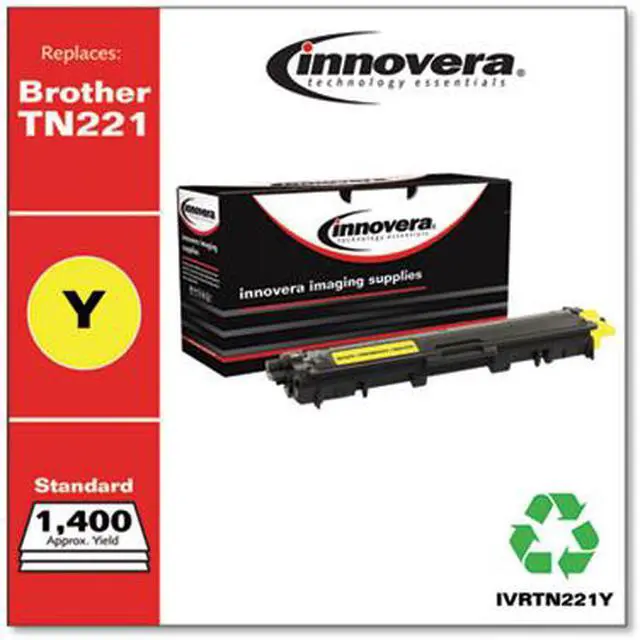 Alt view image 3 of 20 - Innovera Yellow Toner Replacement for Brother TN221Y IVRTN221Y