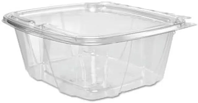Alt view image 5 of 6 - ClearPac Container Lid Combo-Packs, 6.4 x 2.6 x 7.1, 32 oz, Clear, 200/Carton DCCCH32DEF