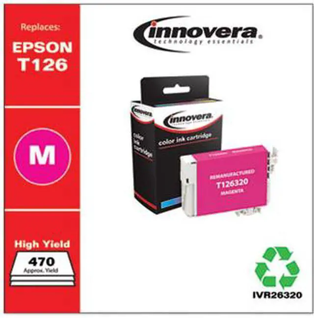 Alt view image 7 of 9 - Innovera IVR26320 Innovera 26320 Compatible Reman T126320 (T-126) Ink, 470 Page-