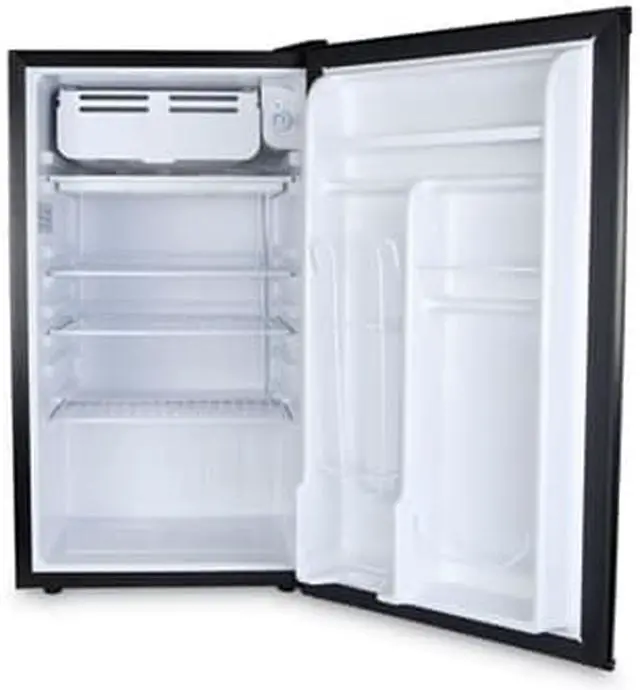 Alt view image 3 of 9 - Alera 3.2 Cu. Ft. Refrigerator with Chiller Compartment, Black RF333B