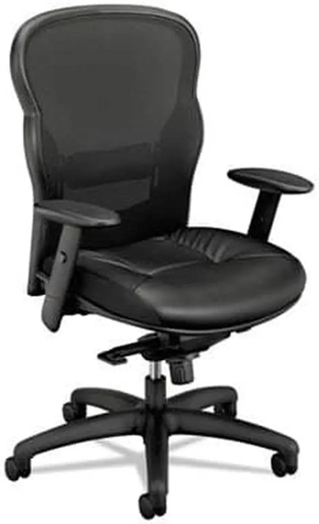 Alt view image 5 of 6 - HON Company Wave Mesh High-Back Task Chair 250lbs Cap. Black HVL701SB11