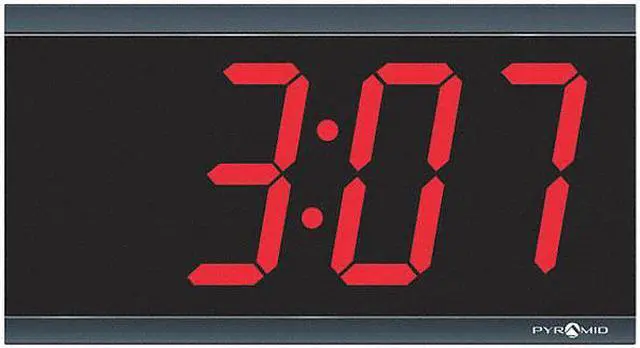 Alt view image 4 of 4 - Pyramid 4-Inch 4 Digit Red LED Wireless Digital Clocks (9D44BR)
