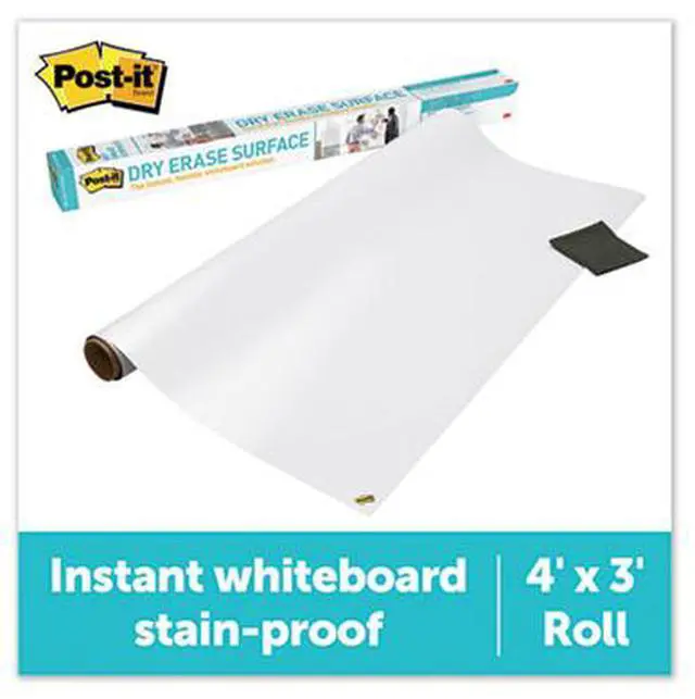 Alt view image 12 of 20 - Post-it Dry DEF4X3 - Erase Film with Adhesive Backing, 48 x 36, White