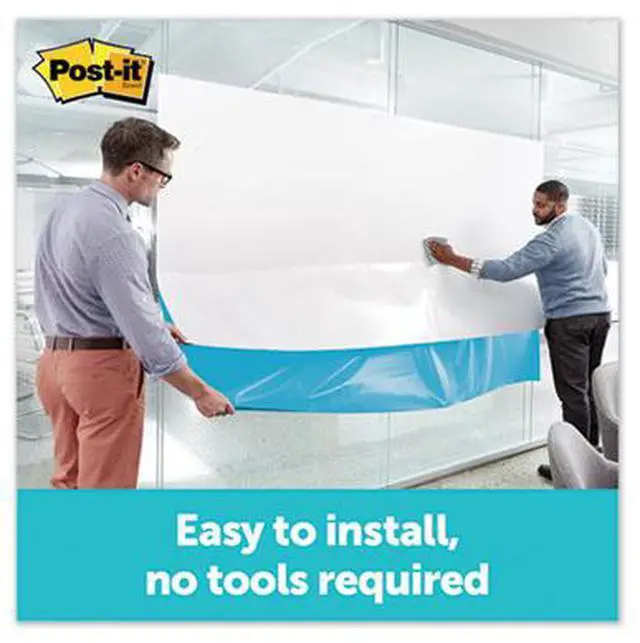 Alt view image 13 of 20 - Post-it Dry DEF4X3 - Erase Film with Adhesive Backing, 48 x 36, White