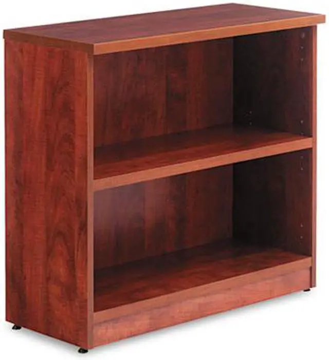 Alt view image 8 of 17 - Alera Valencia Series Bookcase Two-Shelf 31 3/4w x 14d x 29 1/2h Med Cherry VA633032MC