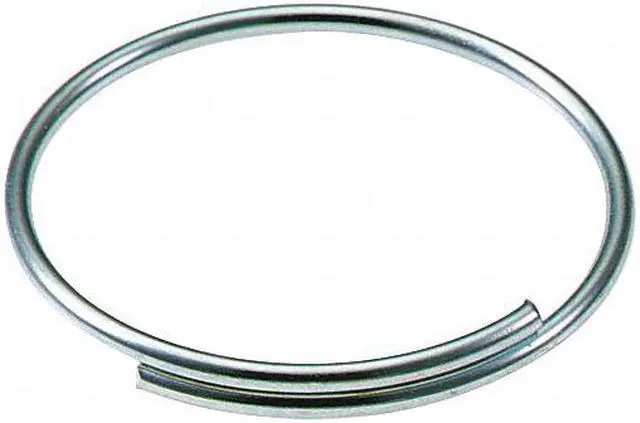 Alt view image 2 of 2 - LUCKY LINE 7561000 Split Key Ring, Gray, Steel, Giveaway, Zinc Plated 1000 PK