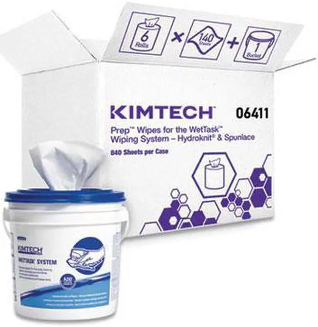 Alt view image 3 of 11 - KIMTECH PREP Wipes for WETTASK System, 12 x 12 1/2, 90/Roll, 6/Carton