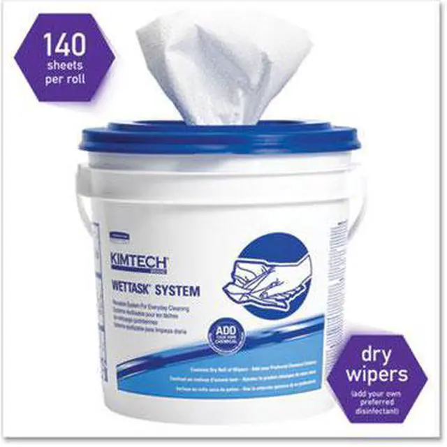 Alt view image 10 of 11 - KIMTECH PREP Wipes for WETTASK System, 12 x 12 1/2, 90/Roll, 6/Carton