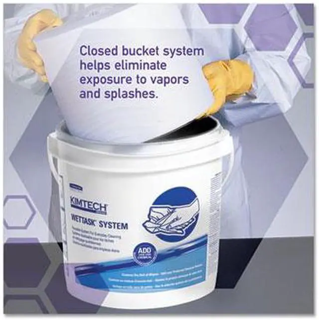 Alt view image 11 of 11 - KIMTECH PREP Wipes for WETTASK System, 12 x 12 1/2, 90/Roll, 6/Carton