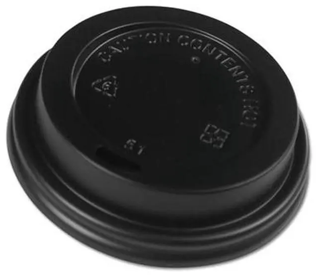 Alt view image 4 of 4 - Boardwalk BWKHOTBL8 Hot Cup Dome Lids, Fits 8 oz Hot Cups