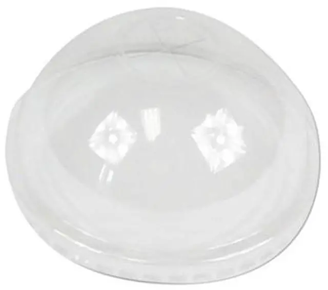 Alt view image 4 of 4 - Boardwalk PETDOME PET Cold Cup Dome Lids, Fits 16-24 oz Plastic Cups, Clear, 2500 / Carton