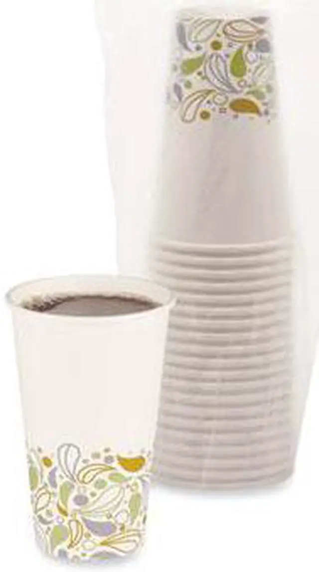 Alt view image 5 of 5 - Deerfield Printed Paper Hot Cups, 16 oz, White/Yellow/Green/Purple BWKDEER16HCUP