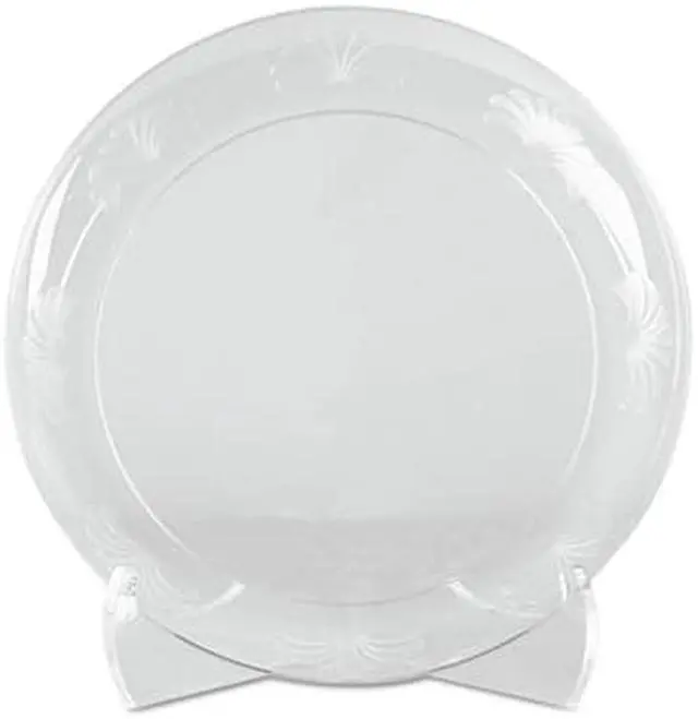 Alt view image 9 of 9 - Designerware Plates Plastic 6" Clear 180/Carton
