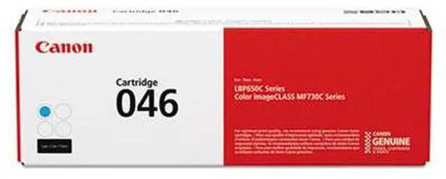 Alt view image 17 of 20 - Canon Genuine Toner, Cartridge 046 Cyan (1249C001), 1 Pack Color imageCLASS MF735Cdw, MF733Cdw, MF731Cdw, LBP654Cdw Laser Printers