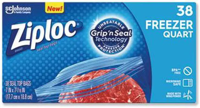 Alt view image 10 of 14 - 00381 Freezer Bag, 1-Qt., 38-Ct. Value Pack - Quantity 1