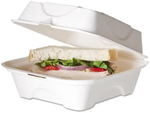 Alt view image 7 of 8 - Eco-Products Box,Clamshell,Take-Out EP-HC6