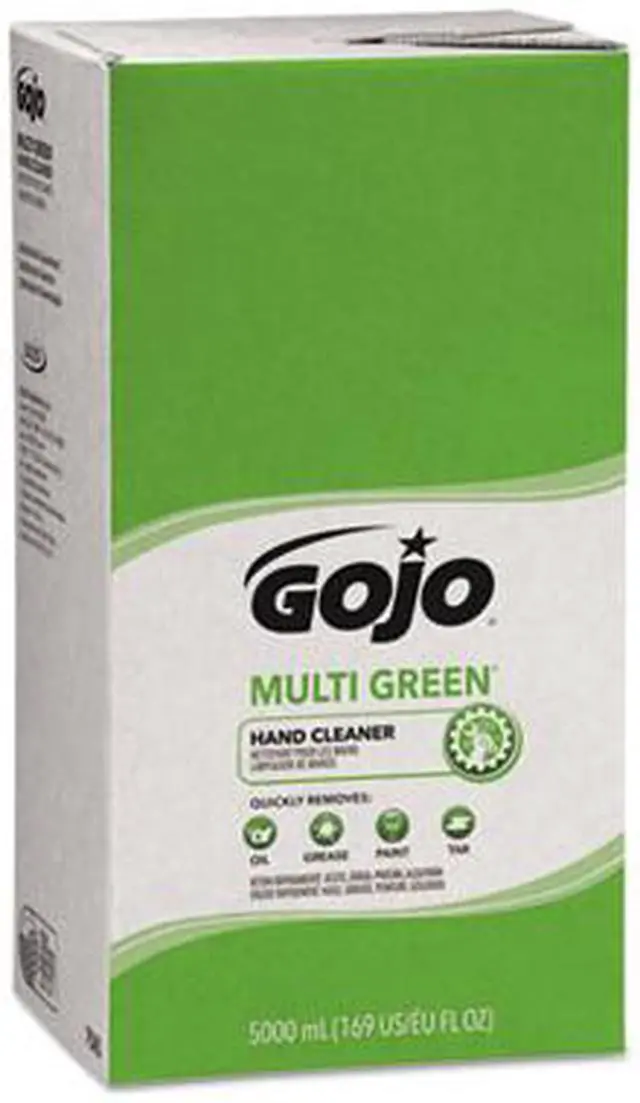Alt view image 11 of 20 - Gojo MULTI GREEN Hand Cleaner Refill 5000mL Citrus Scent Green 2/Carton 7565