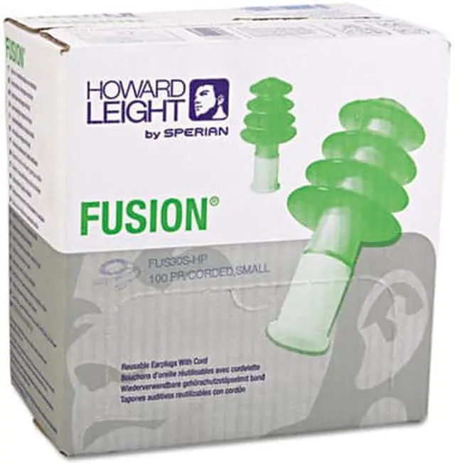 Alt view image 7 of 8 - Howard Leight by Honeywell FUS30S-HP Fusion Multiple-Use Earplugs Small 27NRR