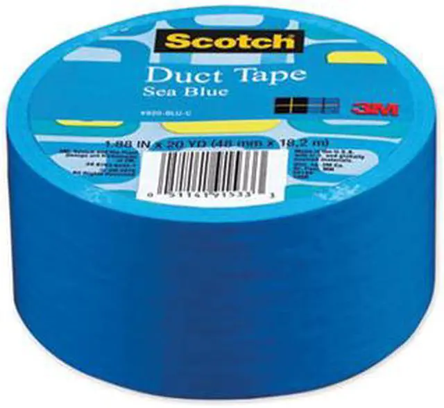 Alt view image 16 of 20 - 3m 20 Yards Sea Blue Duct Tape  920-BLU-C