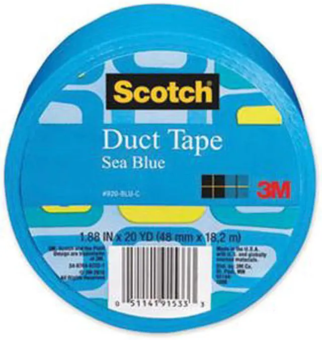 Alt view image 17 of 20 - 3m 20 Yards Sea Blue Duct Tape  920-BLU-C