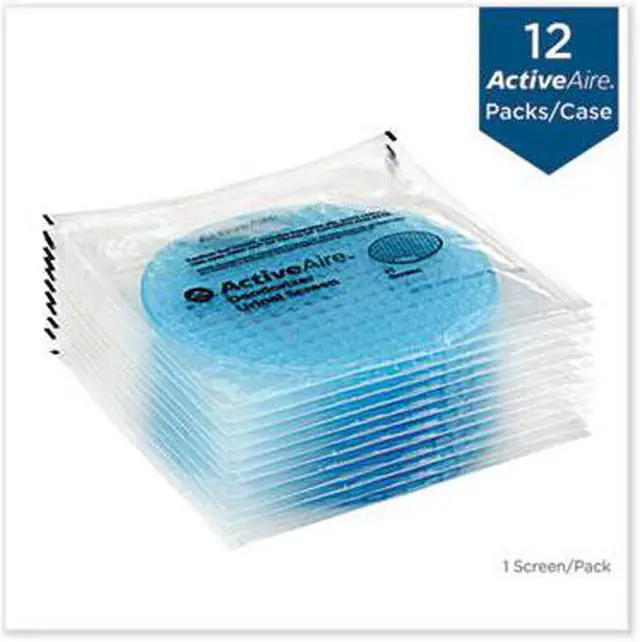 Alt view image 5 of 6 - Activeaire Deodorizer Urinal Screen, Coastal Breeze, Blue, 12/ctn