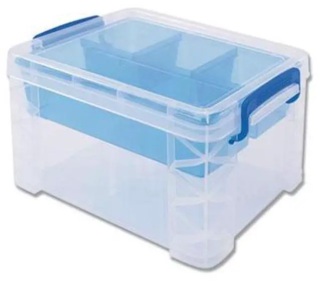 Alt view image 12 of 19 - Advantus Box,Storage,5 Comp,Clr 37375