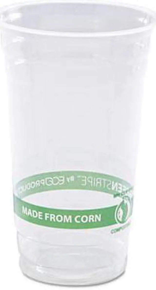 Alt view image 3 of 10 - Greenstripe Pla Cold Cups, 24Oz, Clear, 1000/Carton