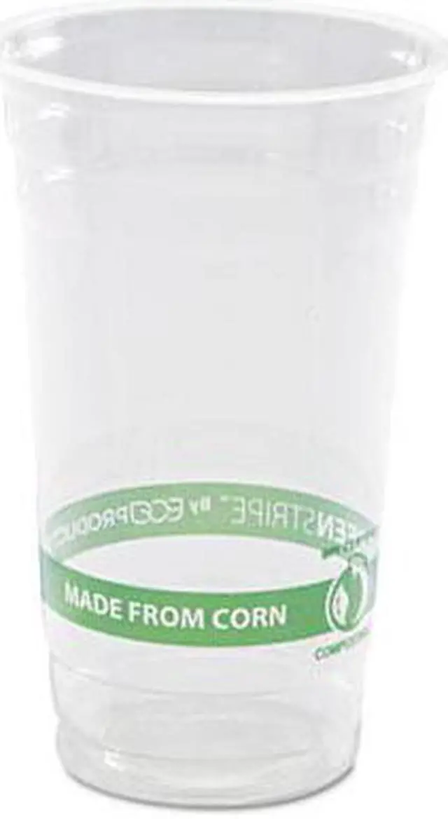 Alt view image 2 of 10 - Greenstripe Pla Cold Cups, 24Oz, Clear, 1000/Carton