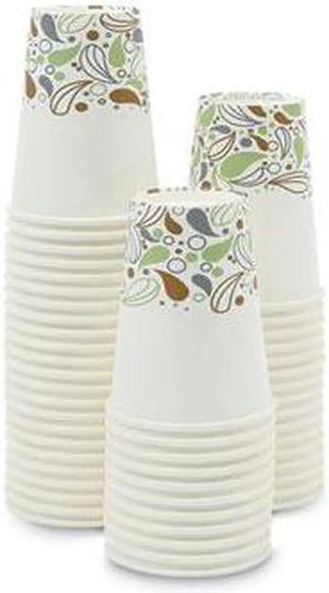 Alt view image 6 of 7 - Deerfield Printed Paper Hot Cups, 12 oz, White/Yellow/Green/Purple BWKDEER12HCUP