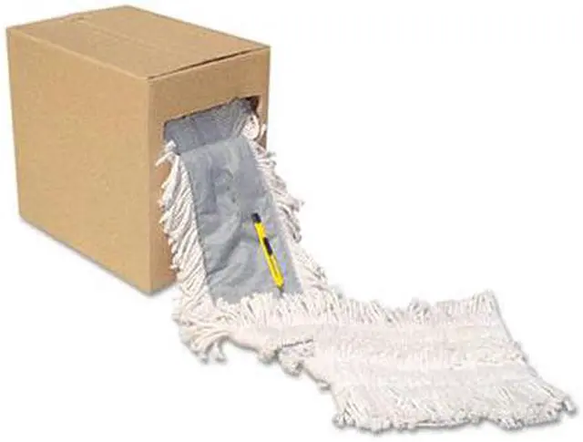 Alt view image 4 of 7 - Boardwalk - UNS FF40 - Flash Forty Disposable Dustmop, Cotton, 5, Natural