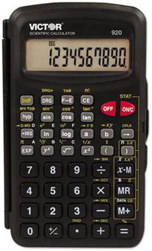 Alt view image 3 of 5 - Victor Technologies 920 SCI Compact Calculator, Black