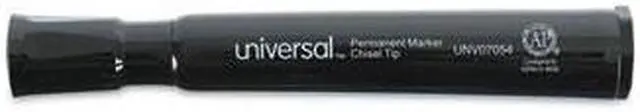 Alt view image 5 of 16 - Universal Chisel Tip Permanent Marker Chisel Black 60 per pack 07054
