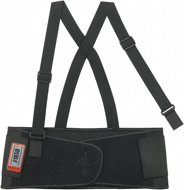 Alt view image 6 of 14 - 1650 4XL Black Economy Elastic Back Support