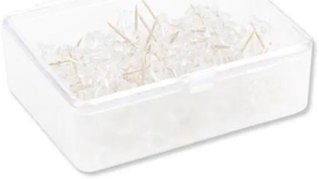 Alt view image 8 of 14 - Signature Push Pins, Clear Head with Gold Prong, 100 Count UBR3087U0624
