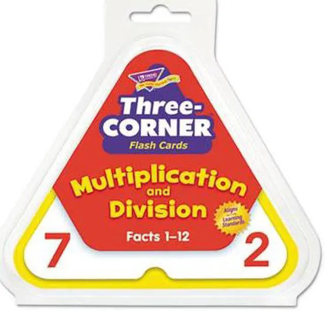 Alt view image 8 of 19 - TREND Multiplication/Division Three-Corner Flash Cards, 8 & Up, 48/Pack