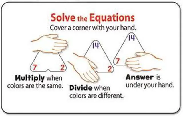 Alt view image 10 of 19 - TREND Multiplication/Division Three-Corner Flash Cards, 8 & Up, 48/Pack