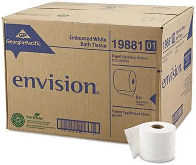 Alt view image 4 of 12 - Georgia Pacific GPC 198-81/01 Envision Embossed Bathroom Tissue - 80 Rolls per Case
