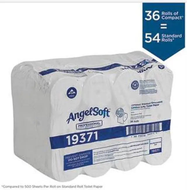 Alt view image 7 of 13 - Georgia Pacific 19371CT Angel Soft ps Compact Coreless Premium Bathroom Tissue