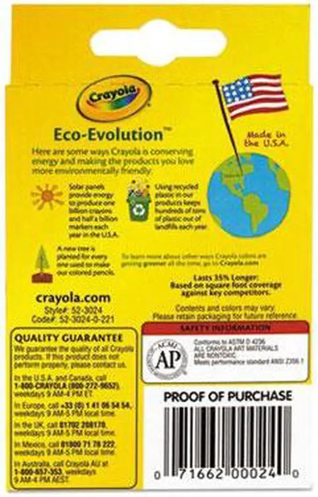 Alt view image 10 of 10 - Crayola Classic Color Pack Crayons 24 Colors/Box 523024